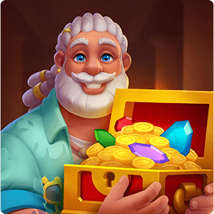 Captain with treasure